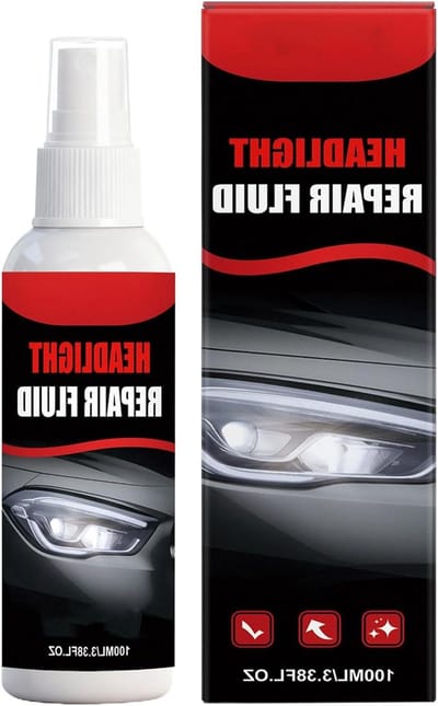 Koplampen Reparatie - Herstel Spray - Auto Onderhoud - Verwijdert Oxidatie - 100 ml - Transparant