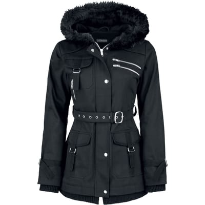 Gothicana by EMP - Gothic Winterjas - Multi Pocket Jacket - M tot 5XL - voor Vrouwen - zwart