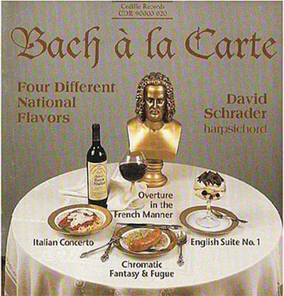 David Schrader - Bach À La Carte (CD)