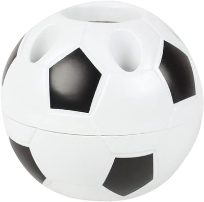 Voetbal pennenhouder - Bureau organizer - Bureau opruimen - Multifunctioneel ontwerp - 11x11 mm - Zwart