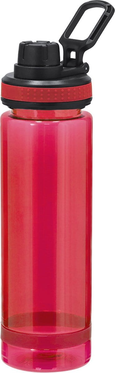 Bellatio Design Waterfles/drinkfles sport bidon Olympic Champion - rood - RPET kunststof - 700 ml - schroefdop
