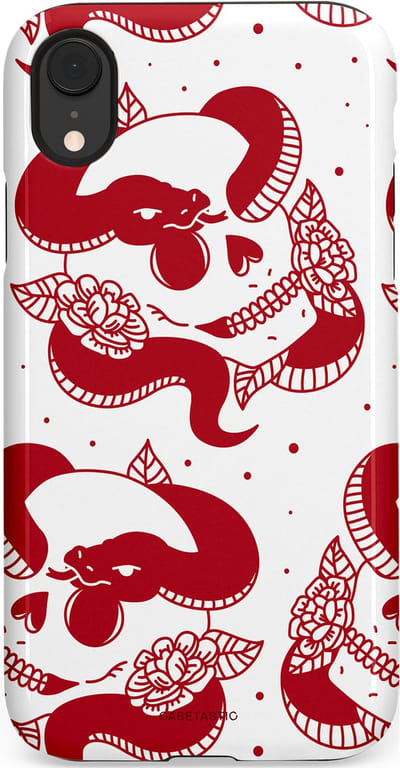 Casetastic Hoesje Geschikt voor Apple iPhone Xr - Stijlvolle Beschermende Duo-layer Case - Beet van de nacht