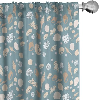 ABAKUHAUS – Gordijnen 2x75×175 cm – microvezels – halfdonker – kadetblauw