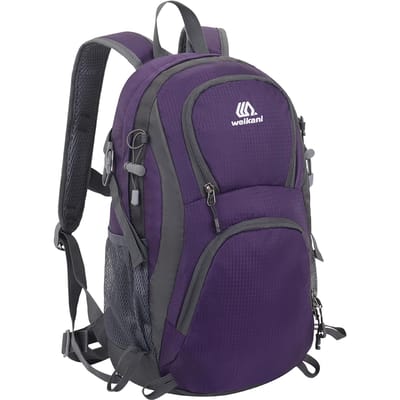Sac à dos de randonnée, cyclisme en plein air, sac à dos de voyage résistant à l'eau, sac à dos d'alpinisme 20L violet