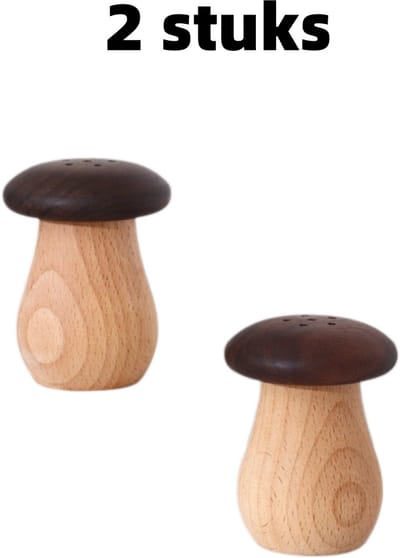 2stuks - tandenstokerhouder - Leuke paddenstoel - Tandenstokerhouder - Tandenstokerhouder voor thuisgebruik - 8,5 cm * 4 cm - Bruin