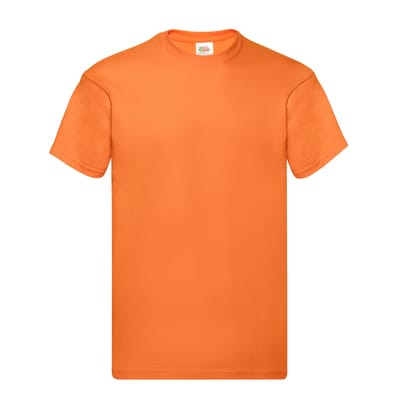 Fruit of the Loom Unisex Origineel Katoenen T-shirt voor volwassenen (Oranje)