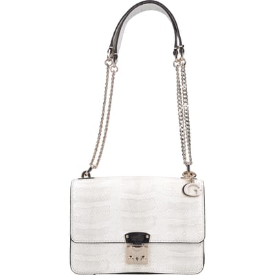 GUESS Schoudertas Eliette Logo Convertible Xbody Flap Taupe Crème