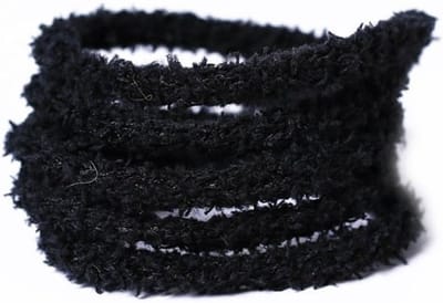Zachte en Elastische Veters, 2 Paar, 8 mm, Ronde Fuzzy Veters, 140 cm, Zwart, Vervangende Veters voor Sneakers en Canvas Schoenen