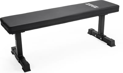 ZEUZ Vlakke Halterbank voor Fitness & CrossFit – Flat Bench - Fitnessbank & Trainingsbank – Bench Press - Draagkracht 310 KG Zwart
