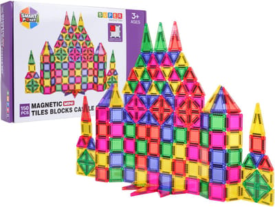 Playos® - Magnetische Bouwblokken - 150 delig - Magnetisch Bouwen - Bouwstenen - Speelgoed - Sinterklaas