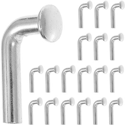 Dailygoods- J-bouten 50 Stuks - Veiligheidsbouten - Zware Belasting - Platte Kop - Staal Verzinkt - Universeel Voor Opbergrek - Palletbouten