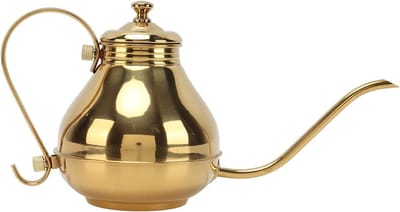 Zwanenhals Waterkoker - Theeketel Goud - Koffie en Thee Zetten - Dunne Mond Druppel - 4.54 kg - Goud