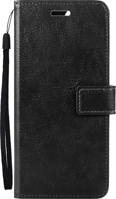 Hoes - Met Pasjeshouder - Geschikt voor OnePlus Nord CE 3 Lite - Luxe Bookcase Portemonee - Flip Case - Kunstleer Book Case - Flipcase - Book Cover - Walletcase - PortemonneeHoes - Zwart