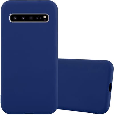 Cadorabo Hoesje geschikt voor Samsung Galaxy S10 5G in CANDY DONKER BLAUW - Beschermhoes gemaakt van flexibel TPU silicone Case Cover