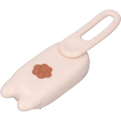Huisdier Stoomborstel Oplaadbaar Verzorging Massage Kat Hond Waterborstel met Handvat voor Verharen Baden beige