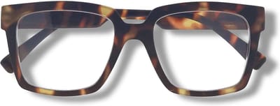 Noci Eyewear PCL031 Remo leesbril - sterkte +1.00 Tortoise - Groot montuur - inclusief opbergpouch