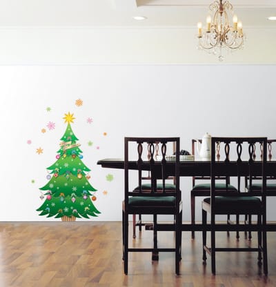 Kerstboomsticker - Zelfklevende kerststickers - Feestelijke decoraties
