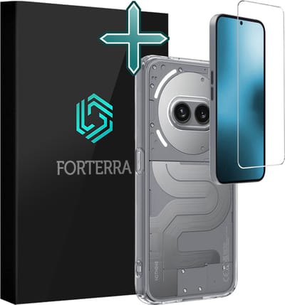 Hoesje Met Screenprotector - Geschikt voor Nothing Phone (2a) - Sterk & Shockproof - Telefoon Hoes - Back Cover - Siliconen Case - Transparant
