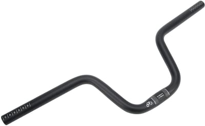 Dailygoods- Accessoires Fiets - Fietsstuur Integraal Gevormd - Aluminiumlegering - Zwart - 25,4 mm Diameter - Comfortabel en Stabiel