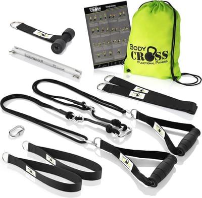 Slingtrainer set voor krachttraining met pulley en deuranker - Thuis en buiten gebruik
