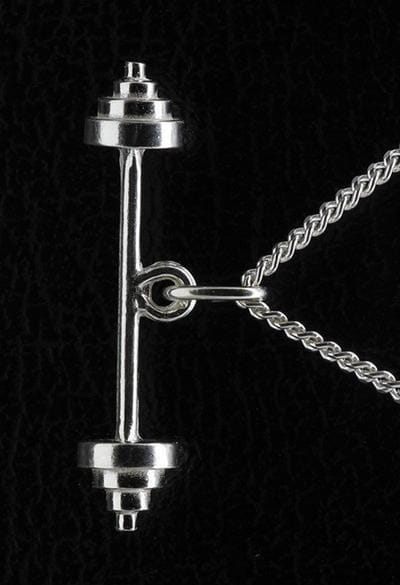 Zilveren Halter ketting hanger - groot