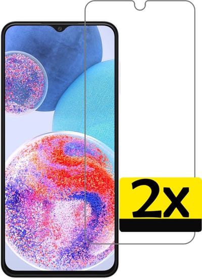 Screenprotector - Geschikt voor Samsung Galaxy A23 - 2 Stuks - Extra Sterk - Beschermglas - Gehard Glas - Tempered Glass - Screen Protector