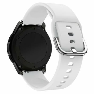 By Qubix - Siliconen sportbandje - Wit - geschikt voor Huawei Watch GT 6 / GT 7 / GT 6 pro / GT 7 pro - 46mm