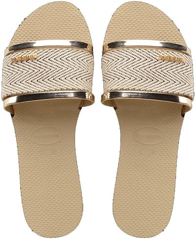 Dames Slippers Premium Beige Comfortabele Teenslippers van Hoogwaardig Rubber