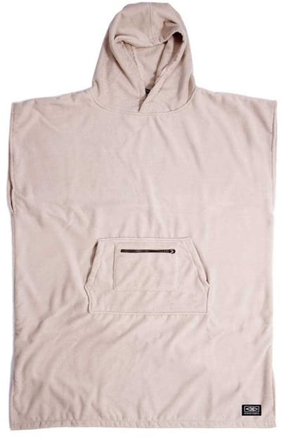 Ocean & Earth Lightweight Hooded Poncho Beige