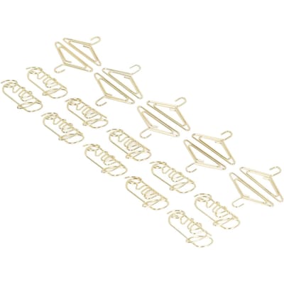 100 Stuks Schattige Paperclips Hanger en Liefde Stijl Gegalvaniseerd Metaal Goudkleur Planner Clips voor Thuis white