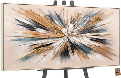 Canvas schilderij handgeschilderd impulse abstract – YS-Art Gallery – Luxe wanddecoratie voor woonkamer – Modern schilderij voor slaapkamer en hal