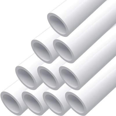 Doe-het-zelf PVC-buismeubelkwaliteit voor Huis, Tuin en Werkplaats - 1 inch Sch. 40 Wit (40 x 10 Stuks)