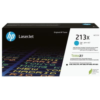 HP 213X (W2131X) toner cartridge cyaan hoge capaciteit (origineel)