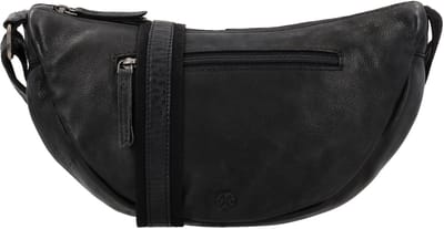Hide & Stitches Paint Rock Schoudertas - Crossbody - Leer - Ritssluiting - Dames - Leren Dames Tas - Zwart