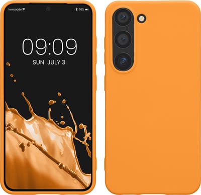 kwmobile telefoonhoesje geschikt voor Samsung Galaxy S23 - Hoesje voor smartphone - Back cover in fruitig oranje