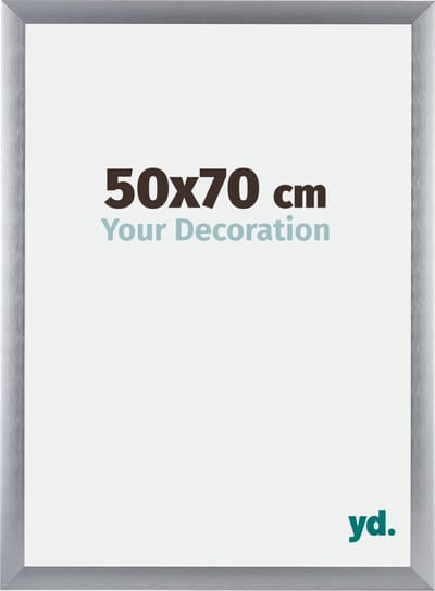 Your Decoration - Fotolijst 50x70 cm - Aluminium - Zilver Geborsteld - Tucson
