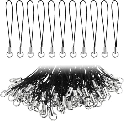 Mobiel telefoonhangertje 100 stuks - eenvoudige lanyard - met karabijnhaak - ideaal voor DIY projecten - SnelShoppen