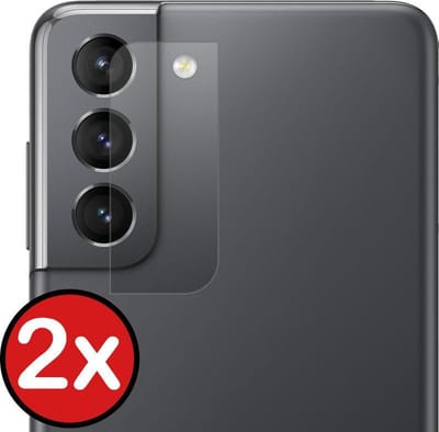 Camera Lens Protector - 2 Stuks - Geschikt voor Samsung Galaxy S21 - Camera Screenprotector - Beschermglas - Gehard Glas - Tempered Glass - Screen Protector