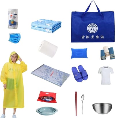 Survival Kit - Noodbenodigdheden - Outdoor Voorbereiding - Waterdicht Oxford Doek - 48 x 15 x 38 cm - Groen