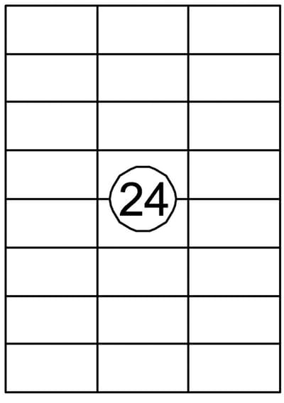 Etiket quantore 70x37mm 2400st | 10 stuks