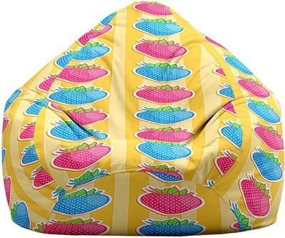 Zitzakhoes Zonder Vulling - Stoelhoes Zacht - Ontspannen Zitten - Wasbare Stof - 100 x 120 cm - Stippen