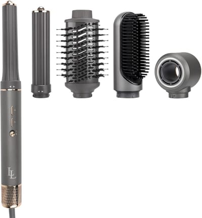 6-in-1 Fohnborstel en Krultang - Ultra Hoge Snelheid tot 135.000 RPM - Multifunctionele Haarstyler