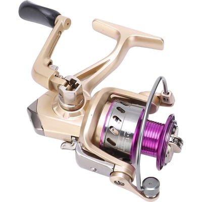 Molentje 5.2:1 5+1BB Rechts Links Verwisselbare Vismolen Metalen Lijnkom beige
