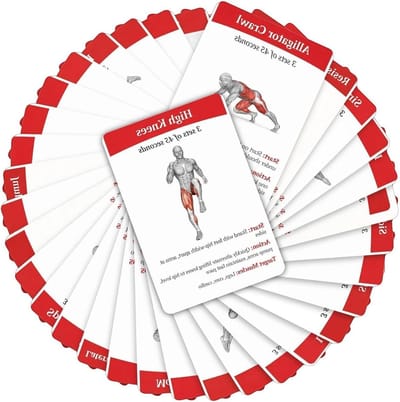 Workoutkaarten - Oefenkaarten Fitness - Thuis trainen - Geïllustreerde instructies - 36 stuks - Niet gespecificeerd