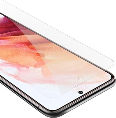 Cadorabo Screenprotector geschikt voor Samsung Galaxy S22 - Pantser film Beschermende film in KRISTALHELDER Geharde (Tempered) display beschermglas in 9H hardheid met 3D Touch