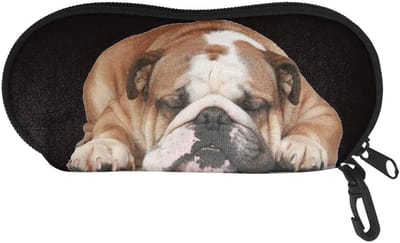 Zachte Brillen Etui - Brillen Pouch - Veilig Opbergen - Met Karabijnhaak Clip - 18.5 x 8.4 cm