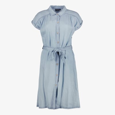 TwoDay denim dames jurk lichtblauw - Maat S
