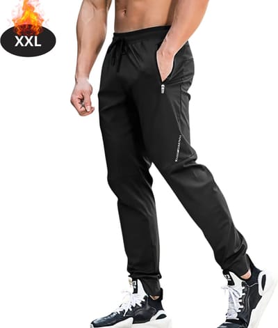 Livano Trainingsbroek Heren - Sportbroek - Trainingsbroek Lang - Trainingspak - Sportkleding - Zwart - XXL