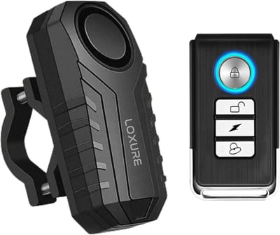 Loxure Fietsalarm met Afstandsbediening en Bevestigingsset - 3D-sensor - 3 Geluidssterktes - Waterdicht - Incl. Batterijen