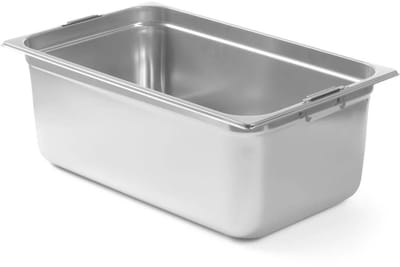 HENDI Gastronormbak rvs 18/10 - intrekbare handgrepen - GN 1/1 - 53x32,5x10 cm - 14 liter